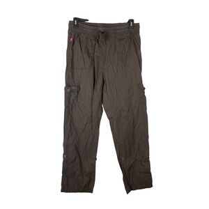 Woman Within Cargo Pants Bundle – Size 12W – 3 Pairs (Brown, Navy, Olive Green)